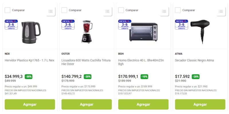 Algunos productos en oferta en Jumbo