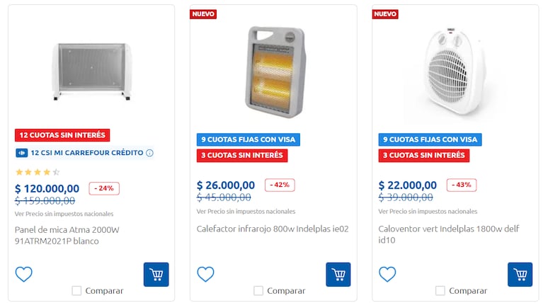 Algunas de las ofertas de Carrefour: (Foto: Carrefour)