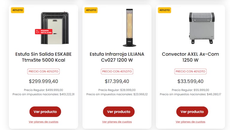 Algunas de las ofertas de Coto: (Foto: Coto)