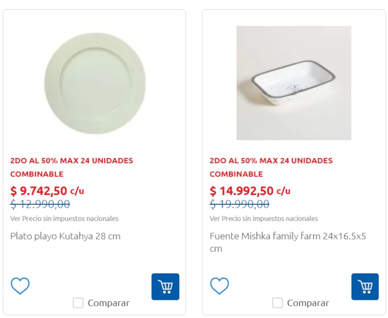 Algunas de las ofertas de Carrefour. (Foto: Carrefour)