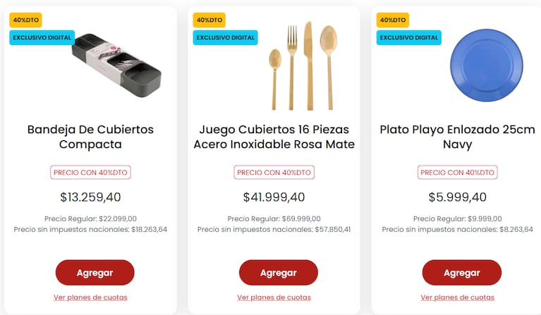 Algunas de las ofertas de Coto. (Foto: Coto)