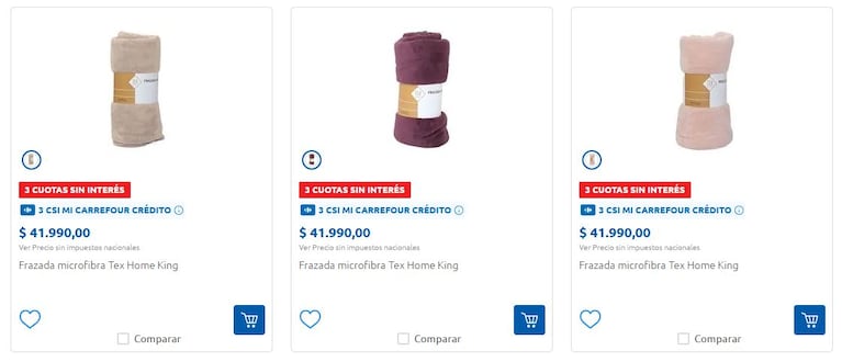Algunas de las ofertas de Carrefour. (Foto: Carrefour)