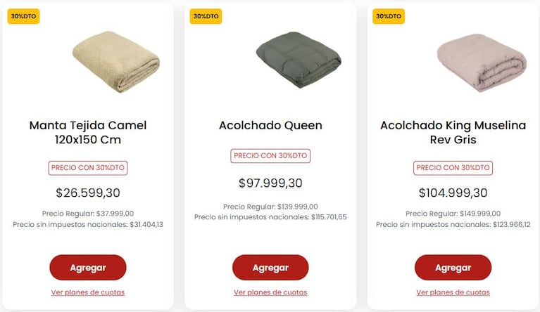 Algunas ofertas de Coto. (Foto: Coto)