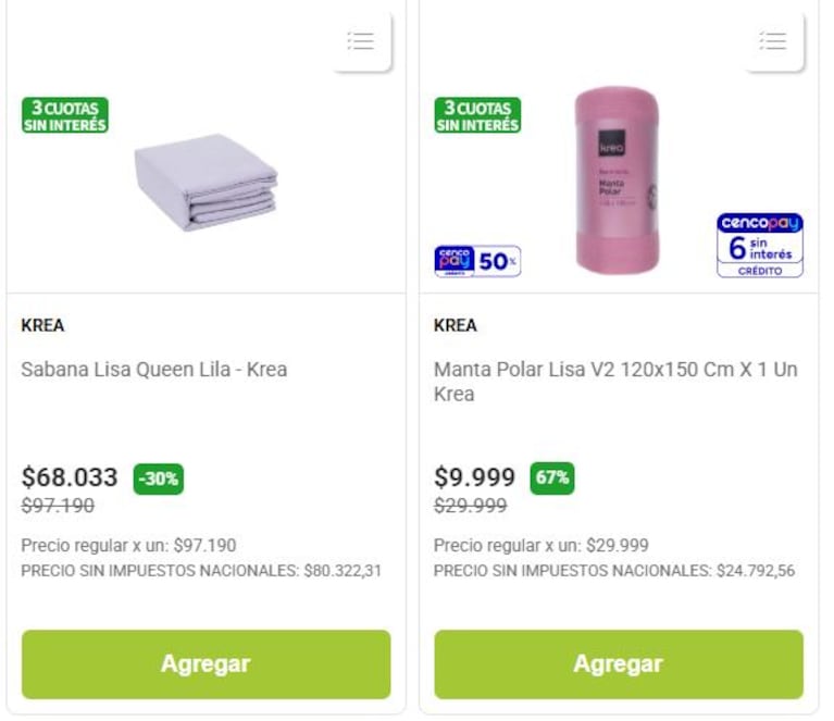 Algunas ofertas de Jumbo. (Foto: Jumbo)