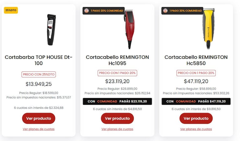 Algunas de las ofertas que hay en Coto. (Foto: Coto)