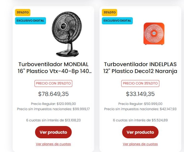Algunas de las ofertas en Coto. (Foto: Coto)